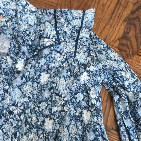 Free People Cotton Printed  Daybreak Blouse - Picture 8 of 10